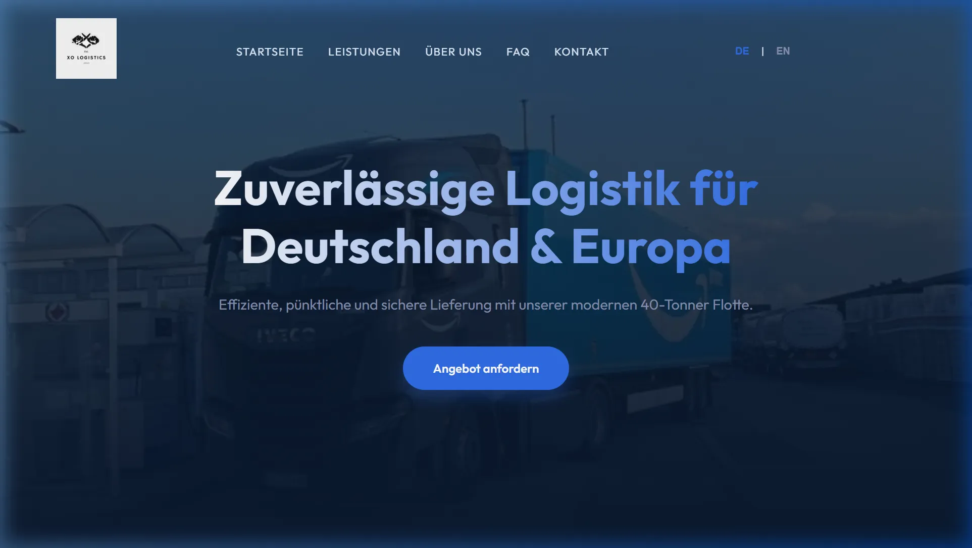 Screenshot von XO Logistics